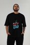Gym, Sports, Fitness 26 Pre-Printed Black Oversize T-Shirt Men's Women's Cotton Crew Neck T-Shirt - 6