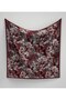 Batik Floral Pattern Sparkling Crystal Scarf - 3