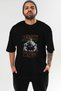 Gym, Sports, Fitness 74 Pre-Printed Black Oversize T-Shirt Men's Women's Cotton Crew Neck T-Shirt