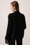 New Season Women's Lace Detailed Buttoned French Shirt 34512 - 3