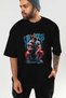 Gym, Sports, Fitness 65 Pre-Printed Black Oversize T-Shirt Men's Women's Cotton Crew Neck T-Shirt - 7