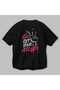 Gym, Sports, Fitness 12 Back Printed Black Oversize T-Shirt Men's Women's Cotton Crew Neck T-Shirt - 3