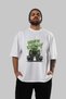Gym, Sports, Fitness 32 Pre-Printed White Oversized T-Shirt Men's Women's Cotton Crew Neck T-Shirt - 6