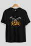 Gym, Sports, Fitness 72 Pre-Printed Black Oversize T-Shirt Men's Women's Cotton Crew Neck T-Shirt - 2