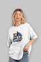 Gym, Sports, Fitness 76 Pre-Printed White Oversized T-Shirt Men's Women's Cotton Crew Neck T-Shirt - 4