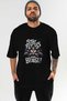 Gym, Sports, Fitness 22 Pre-Printed Black Oversize T-Shirt Men's Women's Cotton Crew Neck T-Shirt