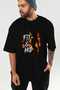 Gym, Sports, Fitness 14 Pre-Printed Black Oversize T-Shirt Men's Women's Cotton Crew Neck T-Shirt - 7
