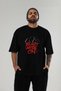 Gym, Sports, Fitness 57 Pre-Printed Black Oversize T-Shirt Men Women Cotton Crew Neck T-Shirt - 6