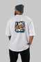 Gym, Sports, Fitness 5 Back Printed White Oversize T-Shirt Men's Women's Cotton Crew Neck T-Shirt - 4