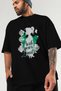 Gym, Sports, Fitness 20 Pre-Printed Black Oversize T-Shirt Men Women Cotton Crew Neck T-Shirt - 3