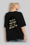 Gym, Sports, Fitness 49 Back Printed Black Oversize T-Shirt Men's Women's Cotton Crew Neck T-Shirt - 4
