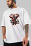 Gym, Sports, Fitness 27 Pre-Printed White Oversized T-Shirt Men's Women's Cotton Crew Neck T-Shirt - 3