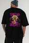 Gym, Sports, Fitness 43 Back Printed Black Oversize T-Shirt Men's Women's Cotton Crew Neck T-Shirt - 6