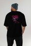 Gym, Sports, Fitness 48 Back Printed Black Oversize T-Shirt Men's Women's Cotton Crew Neck T-Shirt - 5