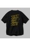 Gym, Sports, Fitness 46 Back Printed Black Oversize T-Shirt Men's Women's Cotton Crew Neck T-Shirt - 3