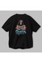 Gym, Sports, Fitness 62 Back Printed Black Oversize T-Shirt Men's Women's Cotton Crew Neck T-Shirt - 3