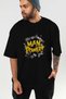 Gym, Sports, Fitness 8 Pre-Printed Black Oversize T-Shirt Men's Women's Cotton Crew Neck T-Shirt - 7