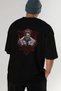 Gym, Sports, Fitness 24 Back Printed Black Oversize T-Shirt Men's Women's Cotton Crew Neck T-Shirt - 7