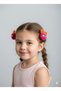 Handmade Colorful Rabbit Model Pompom Side Buckle Set (4 Pcs) for Girls and Babies - 7