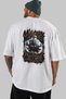Gym, Sports, Fitness 74 Back Printed White Oversize T-Shirt Men's Women's Cotton Crew Neck T-Shirt - 5