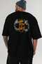 Gym, Sports, Fitness 96 Back Printed Black Oversize T-Shirt Men's Women's Cotton Crew Neck T-Shirt - 6