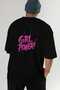 Gym, Sports, Fitness 92 Back Printed Black Oversize T-Shirt Men's Women's Cotton Crew Neck T-Shirt - 7