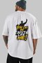 Gym, Sports, Fitness 91 Back Printed White Oversize T-Shirt Men's Women's Cotton Crew Neck T-Shirt - 5