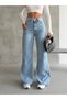 Ice Snow Knee-Length Spanish-Style Jeans with Embroidery - 7