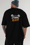 Gym, Sports, Fitness 58 Back Printed Black Oversize T-Shirt Men's Women's Cotton Crew Neck T-Shirt - 6