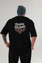Gym, Sports, Fitness 95 Back Printed Black Oversize T-Shirt Men's Women's Cotton Crew Neck T-Shirt