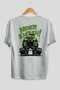 Gym, Sports, Fitness 32 White Oversize T-Shirt with Back Print for Men and Women Cotton Crew Neck T-Shirt - 2