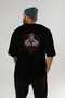 Gym, Sports, Fitness 24 Back Printed Black Oversize T-Shirt Men's Women's Cotton Crew Neck T-Shirt - 5