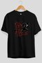 Gym, Sports, Fitness Front Printed Black Oversize T-Shirt Men Women Cotton Crew Neck T-Shirt - 3