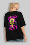 Gym, Sports, Fitness 43 Back Printed Black Oversize T-Shirt Men's Women's Cotton Crew Neck T-Shirt - 4