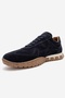 Lars Navy Blue Suede Genuine Leather Women's Casual Sneaker - 4