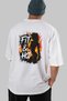 Gym, Sports, Fitness 14 Back Printed White Oversize T-Shirt Men's Women's Cotton Crew Neck T-Shirt - 6