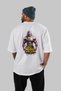 Gym, Sports, Fitness 19 Back Printed White Oversize T-Shirt Men's Women's Cotton Crew Neck T-Shirt - 4