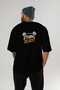 Gym, Sports, Fitness 58 Back Printed Black Oversize T-Shirt Men's Women's Cotton Crew Neck T-Shirt - 5