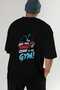 Gym, Sports, Fitness 26 Back Printed Black Oversize T-Shirt Men's Women's Cotton Crew Neck T-Shirt - 7
