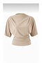 Women's Fitted/Body-Hugging Boat Neck Batwing Sleeve Stretchy Knitted Blouse 0067