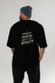 Gym, Sports, Fitness 49 Back Printed Black Oversize T-Shirt Men's Women's Cotton Crew Neck T-Shirt - 5