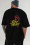 Gym, Sports, Fitness 44 Back Printed Black Oversize T-Shirt Men's Women's Cotton Crew Neck T-Shirt - 6