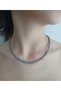 Certified Real Black Barley Pearl Necklace 4-5 mm