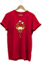 Minimal Butterfly and Flower Printed 100% Cotton Regular Fit Crew Neck T-Shirt