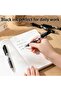 10PCS deli Gel Pens, 10 Pcs Retractable Pens Black Ink, Medium Point Pen 0.5mm, Smooth Writing, Fast - 4