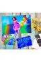 Rainbow 50 Sheets Rainbow Size: 2.9X 4.1 Inch Holographic Sticker Paper Glitter Clear Holographic Ov - 7