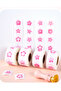 500pcs/roll Spring Cherry Blossom Round Seal Roll Stickers - Adhesive Flower Decor for Journal/Gi... - 3