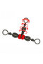 5x7 10pcs Fishing Connector Three Way Barrel Swivel Snap Ring With Beads For Fishhook Lure Line Fish - 6
