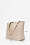 Milena Women's Shoulder Bag Real Leather Beige - 2