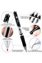 10PCS deli Gel Pens, 10 Pcs Retractable Pens Black Ink, Medium Point Pen 0.5mm, Smooth Writing, Fast - 6